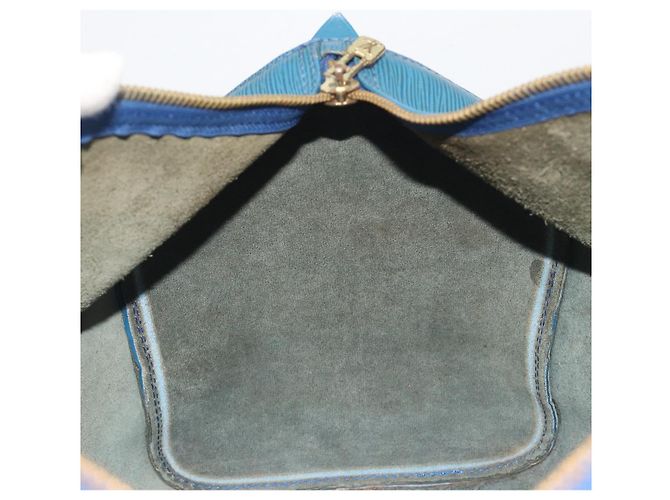 LOUIS VUITTON Epi Keepall 45 Boston Bag Blue M42975 LV Auth 190619 - vista 20