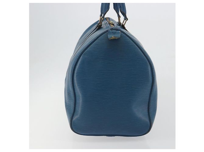 LOUIS VUITTON Epi Keepall 45 Boston Bag Blue M42975 LV Auth 190619 - vista 4