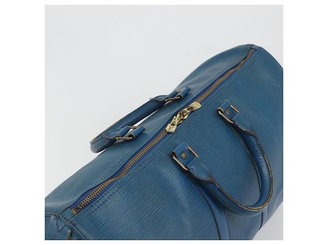 LOUIS VUITTON Epi Keepall 45 Boston Bag Blue M42975 LV Auth 190619 - vista 6