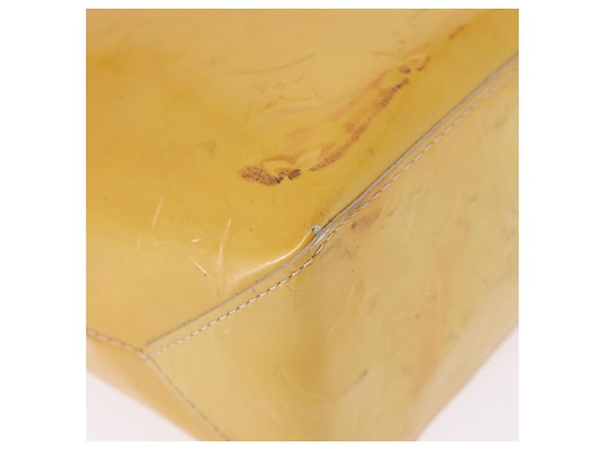 Borsa a mano LOUIS VUITTON Monogram Vernis Reade PM Beige M91144 LV Auth BA15116 - vista 10