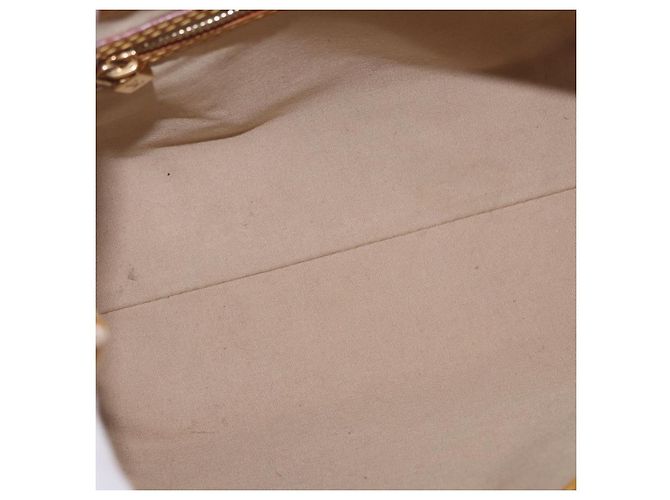 Borsa a mano LOUIS VUITTON Monogram Vernis Reade PM Beige M91144 LV Auth BA15116 - vista 11