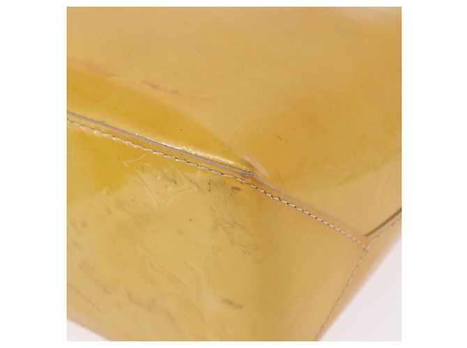 Borsa a mano LOUIS VUITTON Monogram Vernis Reade PM Beige M91144 LV Auth BA15116 - vista 14
