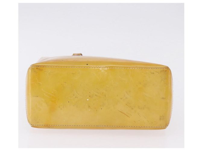 Borsa a mano LOUIS VUITTON Monogram Vernis Reade PM Beige M91144 LV Auth BA15116 - vista 6