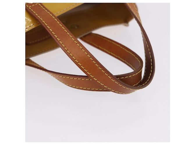 Borsa a mano LOUIS VUITTON Monogram Vernis Reade PM Beige M91144 LV Auth BA15116 - vista 8