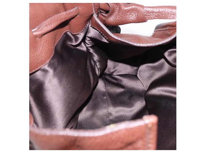 Borsa a tracolla Miu Miu in pelle Gold Brown Auth yk20861SAM Marrone D'oro - vista 20