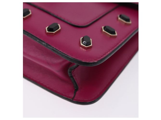 Bulgari Borsa a tracolla con catena BVLGARI in pelle Pink Gold Auth ka5843A Rosa D'oro - vista 17