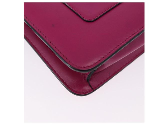 Bulgari Borsa a tracolla con catena BVLGARI in pelle Pink Gold Auth ka5843A Rosa D'oro - vista 18