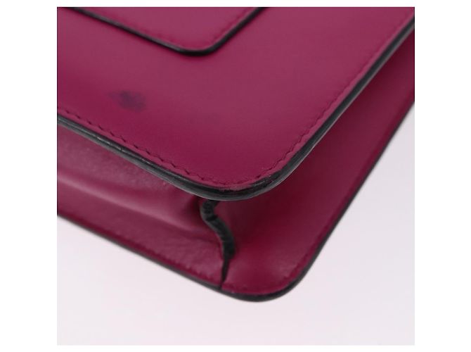 Bulgari Borsa a tracolla con catena BVLGARI in pelle Pink Gold Auth ka5843A Rosa D'oro - vista 19