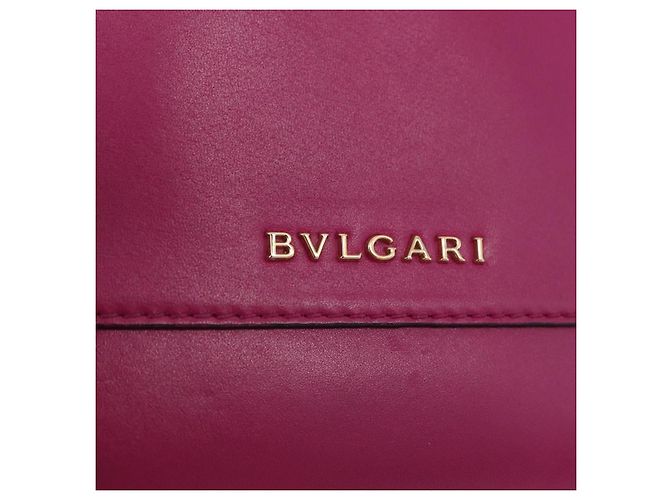 Bulgari Borsa a tracolla con catena BVLGARI in pelle Pink Gold Auth ka5843A Rosa D'oro - vista 20