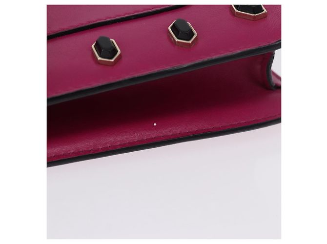 Bulgari Borsa a tracolla con catena BVLGARI in pelle Pink Gold Auth ka5843A Rosa D'oro - vista 6