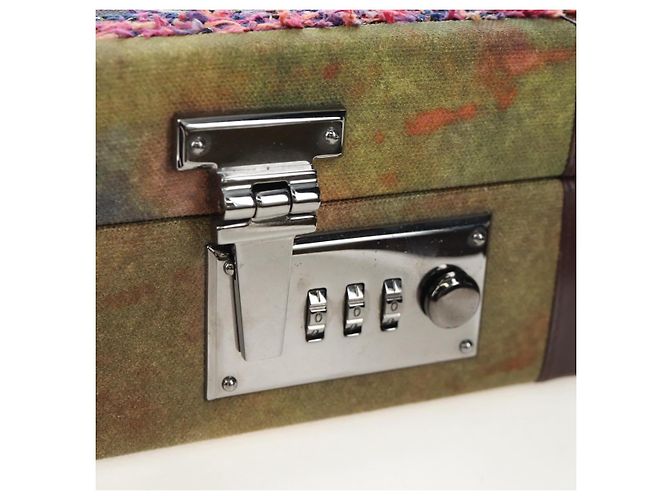 CHANEL Embroidery Graffiti 2015 On The Pavement Attache Case 2way Auth yk20849SM Argento Multicolore - vista 28