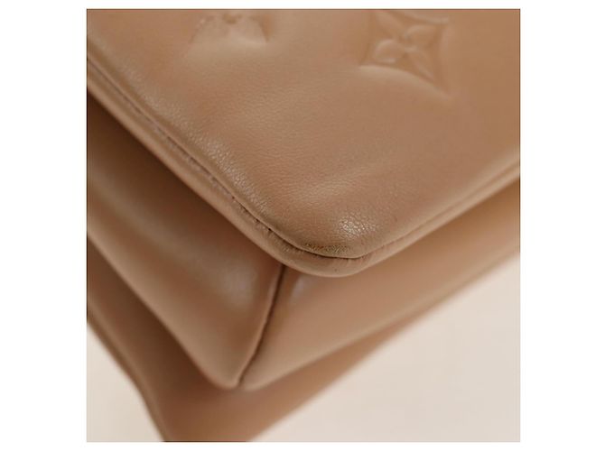 LOUIS VUITTON Monogram Emboss Kussan PM Shoulder Bag Taupe M21263 Auth 195912V - vista 20