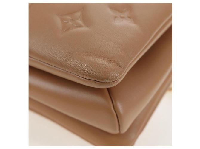 LOUIS VUITTON Monogram Emboss Kussan PM Shoulder Bag Taupe M21263 Auth 195912V - vista 21