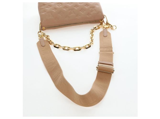 LOUIS VUITTON Monogram Emboss Kussan PM Shoulder Bag Taupe M21263 Auth 195912V - vista 9