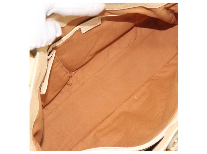 Céline CELINE Boogie Bag Leather Beige Gold Auth 196610 D'oro - vista 11