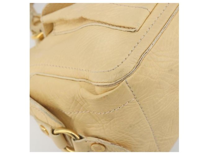 Céline CELINE Boogie Bag Leather Beige Gold Auth 196610 D'oro - vista 14