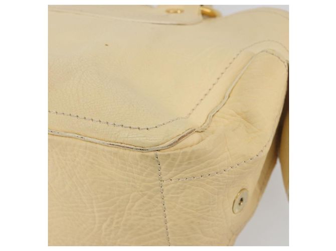 Céline CELINE Boogie Bag Leather Beige Gold Auth 196610 D'oro - vista 15