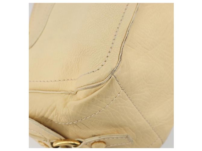 Céline CELINE Boogie Bag Leather Beige Gold Auth 196610 D'oro - vista 16