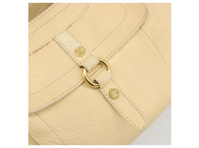 Céline CELINE Boogie Bag Leather Beige Gold Auth 196610 D'oro - vista 17