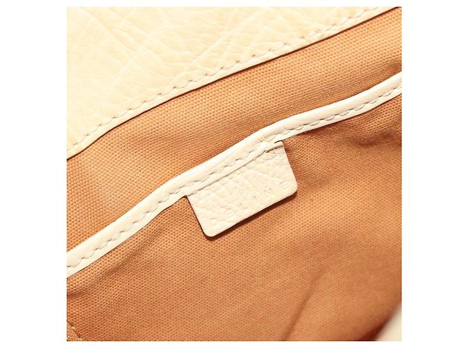 Céline CELINE Boogie Bag Leather Beige Gold Auth 196610 D'oro - vista 19