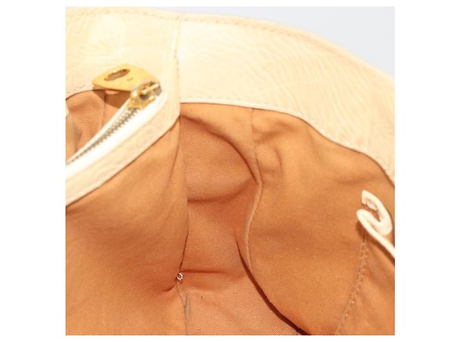 Céline CELINE Boogie Bag Leather Beige Gold Auth 196610 D'oro - vista 21