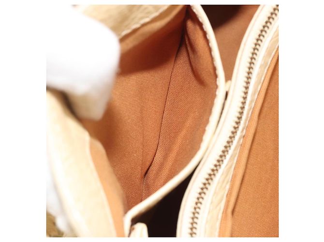Céline CELINE Boogie Bag Leather Beige Gold Auth 196610 D'oro - vista 22