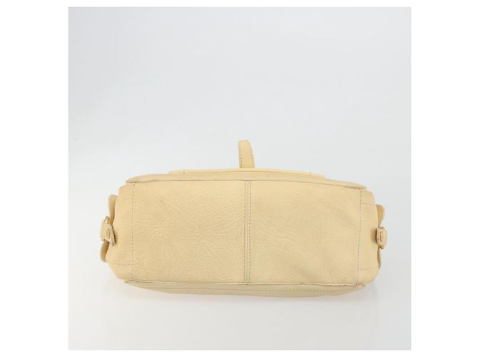 Céline CELINE Boogie Bag Leather Beige Gold Auth 196610 D'oro - vista 5