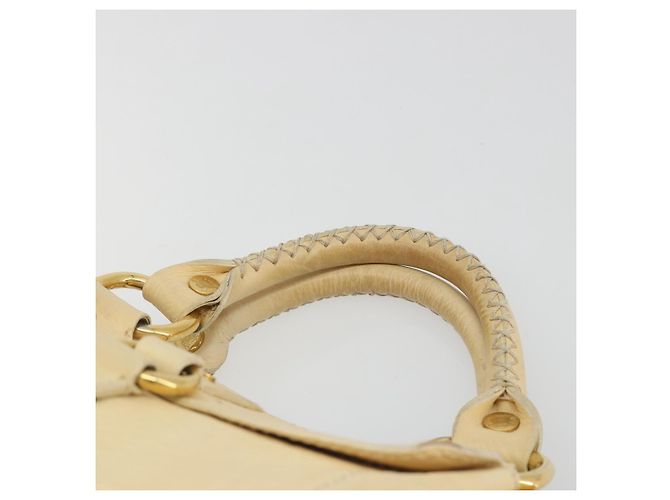 Céline CELINE Boogie Bag Leather Beige Gold Auth 196610 D'oro - vista 8
