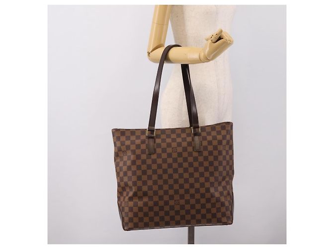 LOUIS VUITTON Damier Ebene Cabas Mezzo Tote Bag SPO LV Auth 200190V - vista 24