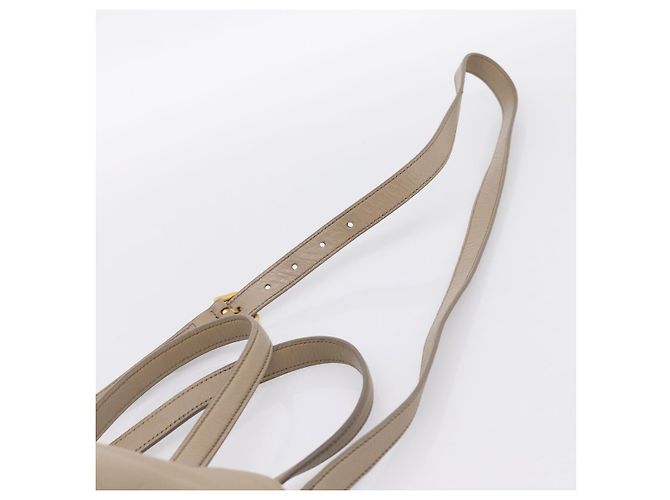 Borsa Tote Miu Miu in Pelle 2 vie Beige Oro Auth 199139V D'oro - vista 14