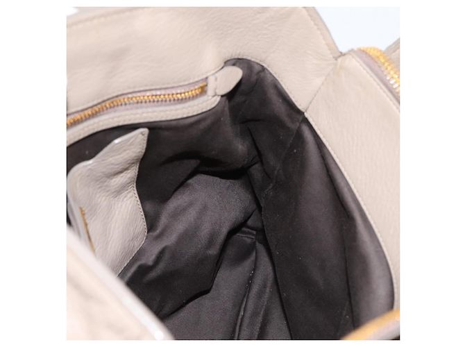 Borsa Tote Miu Miu in Pelle 2 vie Beige Oro Auth 199139V D'oro - vista 20