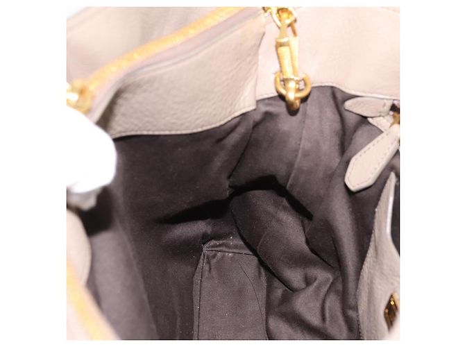 Borsa Tote Miu Miu in Pelle 2 vie Beige Oro Auth 199139V D'oro - vista 21