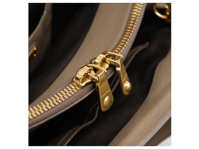 Borsa Tote Miu Miu in Pelle 2 vie Beige Oro Auth 199139V D'oro - vista 24
