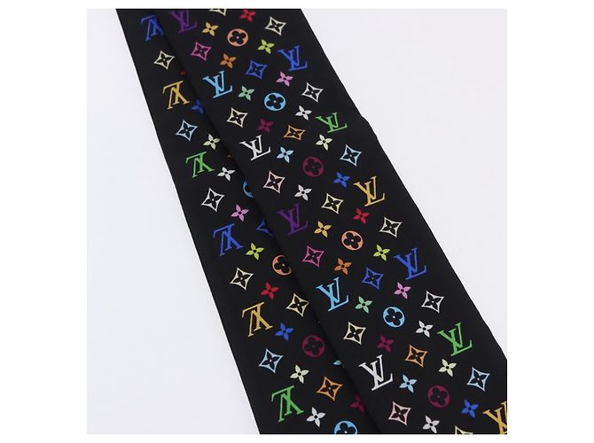 LOUIS VUITTON Bando Scarf Silk Multicolor M71992 LV Auth 197914M Multicolore - vista 5