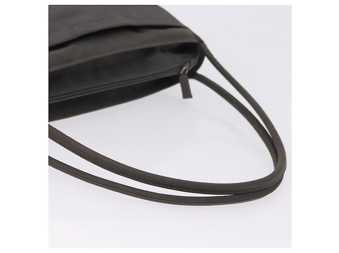 Borsa Tote PRADA Nylon Green Silver Auth 197606 Argento Verde - vista 9