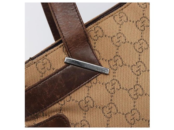 Borsa a mano GUCCI GG Canvas Orange Silver 73984 Auth 200247 Argento Arancione - vista 10