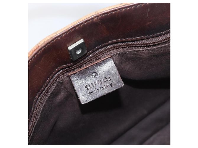 Borsa a mano GUCCI GG Canvas Orange Silver 73984 Auth 200247 Argento Arancione - vista 17