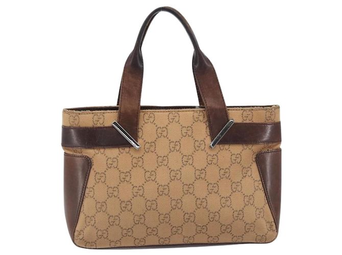 Borsa a mano GUCCI GG Canvas Orange Silver 73984 Auth 200247 Argento Arancione - vista 2