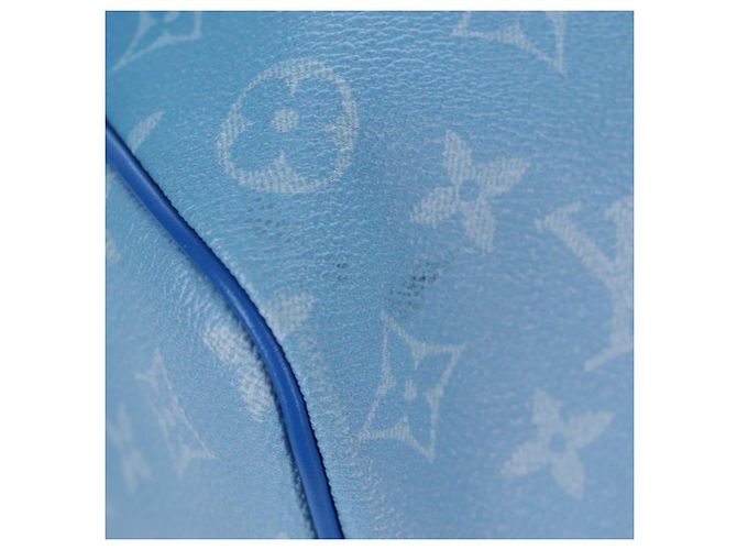 LOUIS VUITTON Monogram Crows Keepall Bandouliere 50 Blue M45428 Auth yk20850SAM Bianco - vista 19