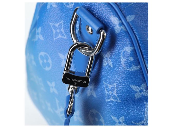 LOUIS VUITTON Monogram Crows Keepall Bandouliere 50 Blue M45428 Auth yk20850SAM Bianco - vista 23