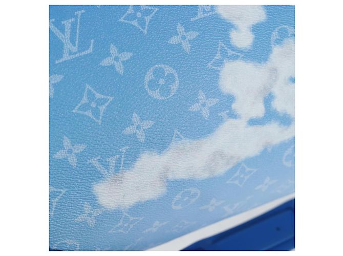 LOUIS VUITTON Monogram Crows Keepall Bandouliere 50 Blue M45428 Auth yk20850SAM Bianco - vista 26