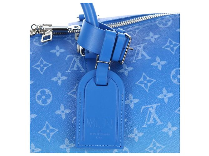 LOUIS VUITTON Monogram Crows Keepall Bandouliere 50 Blue M45428 Auth yk20850SAM Bianco - vista 29