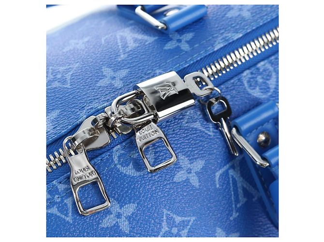 LOUIS VUITTON Monogram Crows Keepall Bandouliere 50 Blue M45428 Auth yk20850SAM Bianco - vista 30