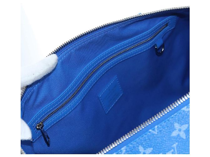 LOUIS VUITTON Monogram Crows Keepall Bandouliere 50 Blue M45428 Auth yk20850SAM Bianco - vista 34