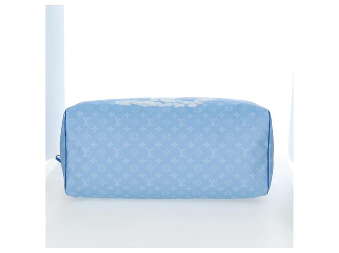 LOUIS VUITTON Monogram Crows Keepall Bandouliere 50 Blue M45428 Auth yk20850SAM Bianco - vista 5