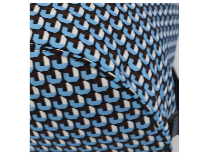 Zaino PRADA Nylon Blu Argento Auth 197214A - vista 16