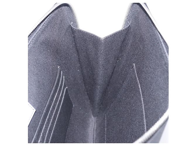 Berluti Clutch-Tasche aus Leder Schwarz Silber Auth BA15332A - Ansicht 18