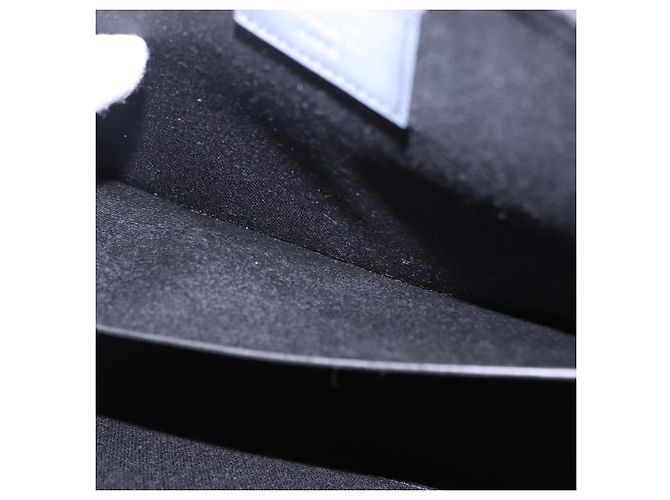 Berluti Clutch-Tasche aus Leder Schwarz Silber Auth BA15332A - Ansicht 20