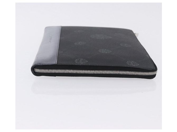 Berluti Clutch-Tasche aus Leder Schwarz Silber Auth BA15332A - Ansicht 3