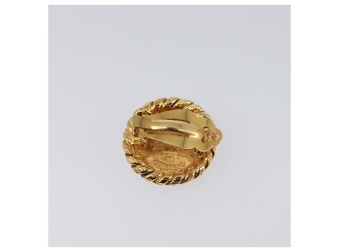 Orecchini CHANEL metallo Gold Tone CC Auth 199736V - vista 8